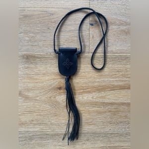 Caravana Tulum Leather Pouch Necklace